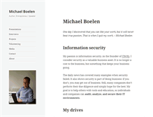 Tablet Screenshot of michaelboelen.com